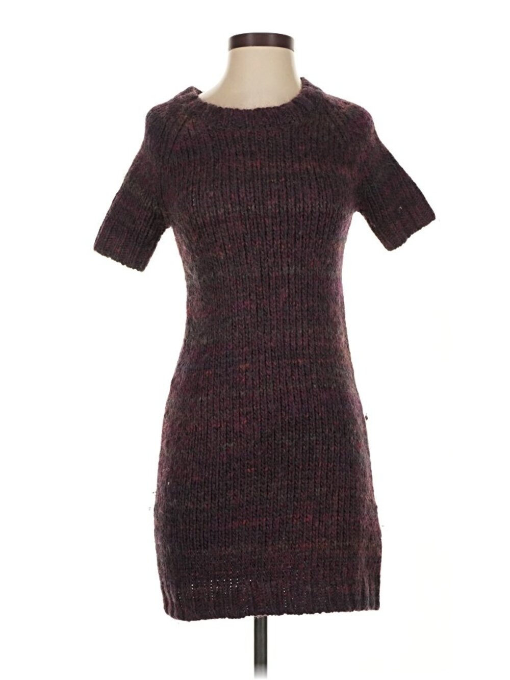 Rachel Zoe Purple Sweater Dress Size S – Wool Alpaca Blend Mini Length - Picture 2 of 6